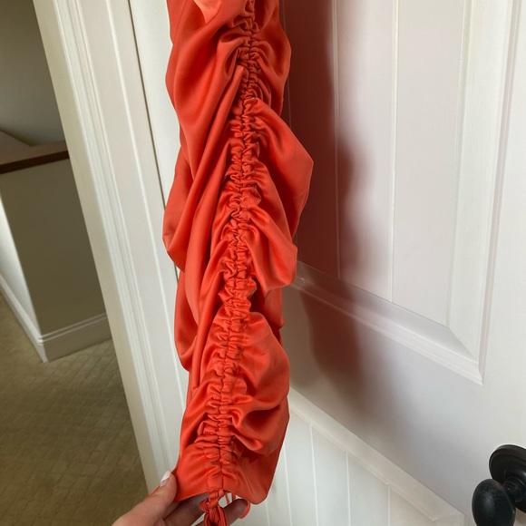 Beautiful orange silk mini dress from revolve🧡 - Picture 3 of 5